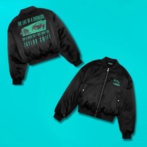 Taylor Swift The Life of a Showgirl Satin Bomber Jacket XS